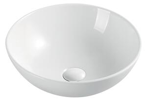 Mereo Umyvadlo na desku bez přepadu, 400x400x145 mm, kulaté, keramické - pro zaslání na paletě UC404015C