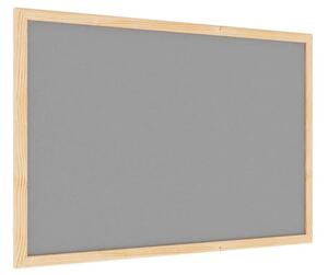 Allboards textilní nástěnka 60x40 cm (šedá) v dřevěném rámu TFD43S