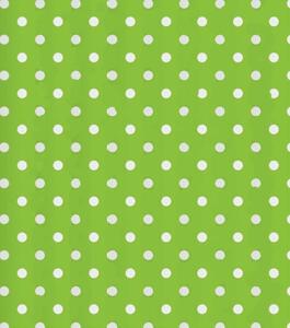 Bavlněná látka puntík bílý na zelené | RTex