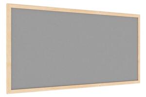 Allboards textilní nástěnka 80x40 cm (šedá) v dřevěném rámu TFD84S