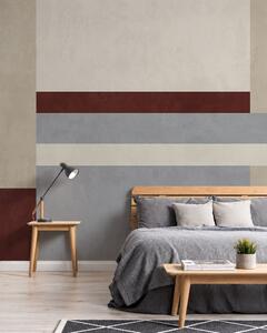 Fototapety Abstraktní geometrie s bloky v barvách vínové, šedé a béžové, 3D fototapety, Fototapety 3d geometrické tvary, w05890v2 : uwalls.cz