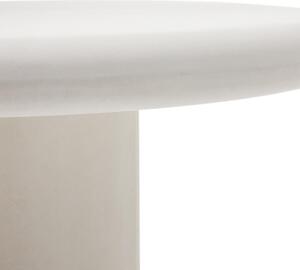 Bílý cementový zahradní jídelní stůl Kave Home Addaia 120 cm