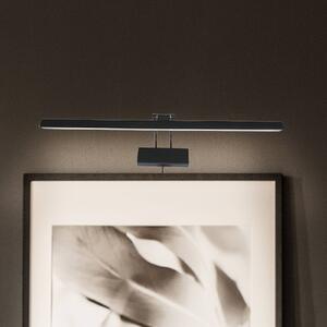 Steinhauer LED nástěnné světlo Litho, černé, kovové, šířka 60 cm, stmívatelný, Černá, Obývací pokoj / jídelna, kov, Nástěnné svítidlo