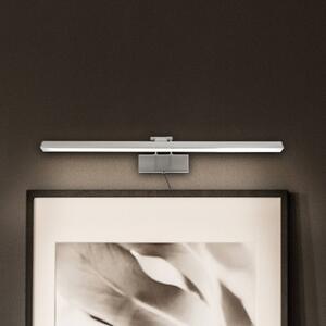 Steinhauer LED nástěnné světlo Litho, ocel, kov, šířka 60 cm, stmívatelný, Hliník / šedá / zinek, Obývací pokoj / jídelna, kov, Nástěnné svítidlo