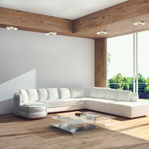 Steinhauer LED nástěnné světlo Lido, ocelově šedé, kov, 2 700 K, stmívatelný, Hliník / šedá / zinek, Obývací pokoj / jídelna, kov