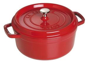 Litinový hrnec Staub 26 cm, višeň