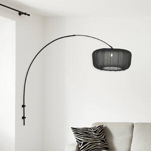 Steinhauer Nástěnné světlo Sparkled Light 4410ZW, černá/černý nylon, E27, Černá, Obývací pokoj / jídelna, kov, Moderní