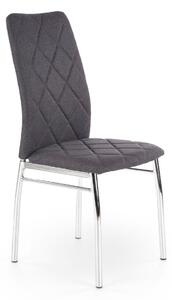 Moderní jídelní židle s čalouněným sedákem tmavě-šedá BEAGER
