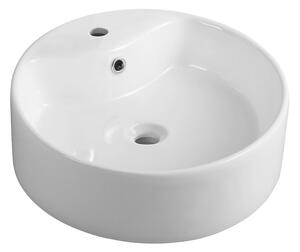 AQUALINE - Keramické umyvadlo na desku Ø 40 cm, bílá 49413