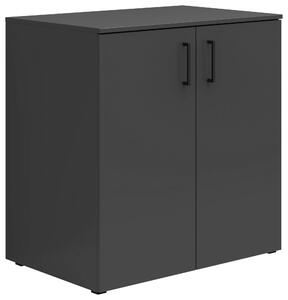 KOMODA, barvy grafitu, 80/83/52 cm Carryhome - Široké komody