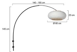 Steinhauer Nástěnné světlo Sparkled Light 4619ZW, černé/bílý plátno, Černá, Obývací pokoj / jídelna, kov