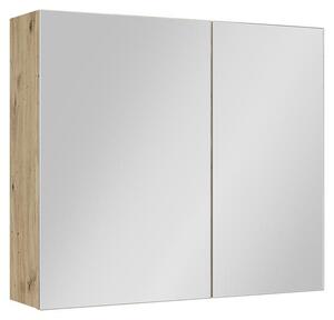 Koupelnová zrcadlová skříňka Vicco Lavia Řemeslný dub 70 x 60.2 cm, Model 66091