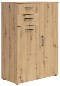 KOMODA, dub artisan, 80/115/40 cm Carryhome - Široké komody
