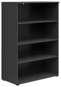 REGÁL, barvy grafitu, 80/115/40 cm Carryhome - Knihovny