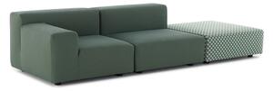 Designová zahradní pohovka Kartell Liberty s pufem OBI CHECK — styl & komfort na vaší terase Barva: zelená šalvěj