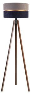 Duolla - Stojací lampa DUO 1xE27/60W/230V pr. 44 cm šedá/modrá/wenge
