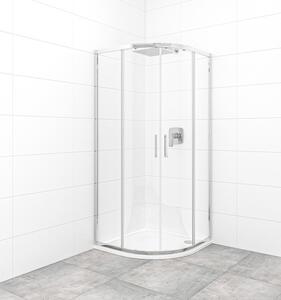 Sprchový kout čtvrtkruh 80x80 cm SAT TEX SATBKTEXS80CRT
