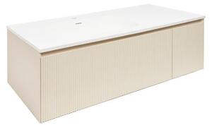 Koupelnová skříňka s umyvadlem Naturel Austen 120x35x52 cm beige mat Naturel Austen120BG
