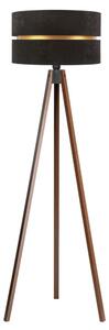 Duolla - Stojací lampa DUO 1xE27/60W/230V pr. 44 cm černá/wenge