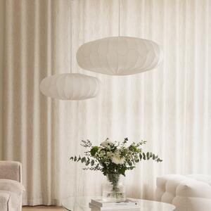 Závěsná svítidlo Globen Lighting, stmívatelné, Bílá, Obývací pokoj, Tkanina / Textil, Skandinávský