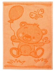 Profod Dětský ručník Bear orange, 30 x 50 cm