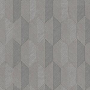 Geometrická vliesová tapeta na zeď, šedá, 1501-4, Vera, AdaWall