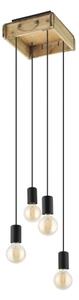 Eglo 43591 - Lustr na lanku WOOTTON 4xE27/40W/230V
