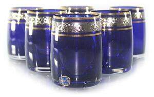Barevné sklenice na vodu Ideal modré 250 ml, 6 ks
