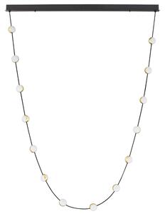 Kovové závěsné LED světlo Nova Luce Alcinoe II. 127 cm