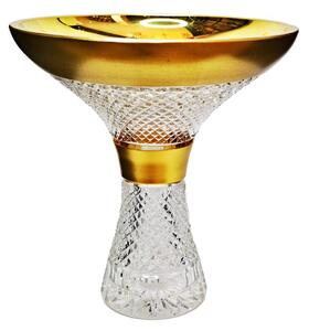 Váza Tanečnice se zlatem a brusem špičtajn 25.5 cm
