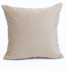 MK Lůžkoviny Sametový povlak na polštář Cesar 40 x 40 cm - přírodní