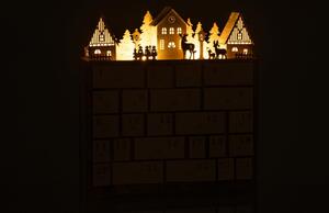 Dřevěný vánoční adventní kalendář J-line Kaila