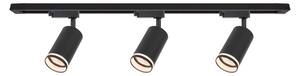 Bodové svítidlo v lištovém systému PIPE 3xGU10/10W/230V černá