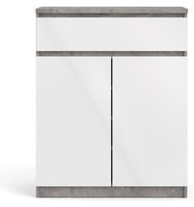 Komoda Naia 76234 beton/ bílý lesk - TVI