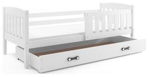 Dětská postel KUBUS s úložným prostorem 80x160 cm - bílá Bílá