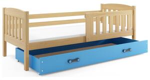 Dětská postel KUBUS s úložným prostorem 80x190 cm - borovice Modrá