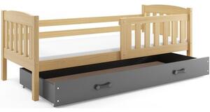 Dětská postel KUBUS s úložným prostorem 80x190 cm - borovice Modrá