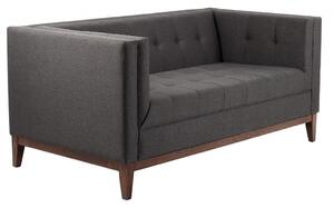 Nordic Design Antracitově šedá látková dvoumístná rozkládací pohovka Tomm 159 cm