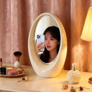 Elegantní Ovale Taf zrcadlo s stojanem, ideální pro make-up, kosmetika a dekorace v ložnici, koupelně a obývací pokoj
