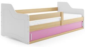 Dětská postel SOFIX s úložným prostorem 80x160 cm - borovice Bílá