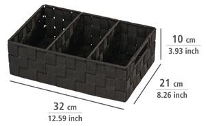 WENKO 20978100 - Organizer ADRIA 32x21 cm černá