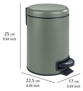 WENKO 24636100 - Koš LEMAN 17x25 cm zelená/černá