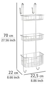 WENKO 24422100 - Polička OLESI 22,5x70 cm nerez/stříbrná
