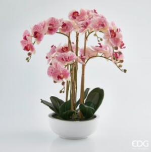 Umělá růžová orchidej v květináči EDG H64