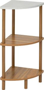 Rohový regál COME, 3 úrovně, 76 cm