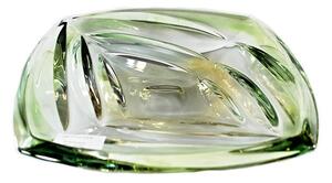 Crystalite Bohemia talíř Facet barevný 18 cm - Zelená