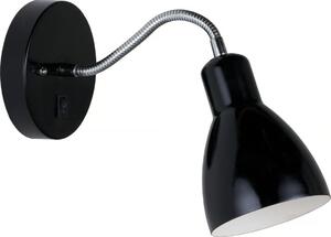 Nordlux - Nástěnná lampa CYCLONE 1xE14/15W/230V černá