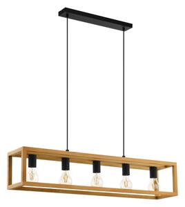Eglo 32143 - Lustr na lanku BLACKCROWN 5xE27/40W/230V hnědá