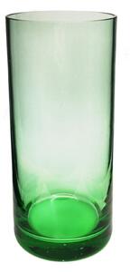 Váza Sima skleněná rovná zelená 17,5 cm