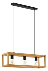 Eglo 32144 - Lustr na lanku BLACKCROWN 3xE27/40W/230V hnědá